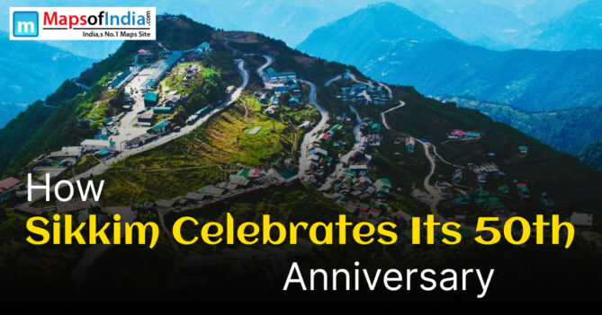 Sikkim's 50th statehood celebration with traditional dance and cultural displays
