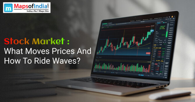 Stock market fluctuations graphs, illustrating price movements and strategies to navigate market waves.