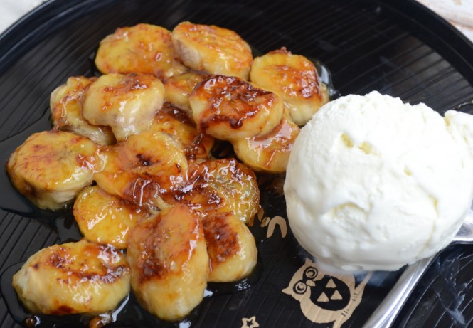 Caramelised Banana with Vanilla Ice Cream