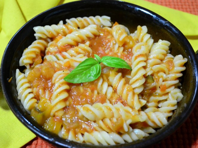 Creamy Pasta In Tomato Sauce