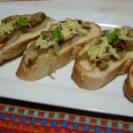 Caramelized Onion and Mushroom Garlic Bread