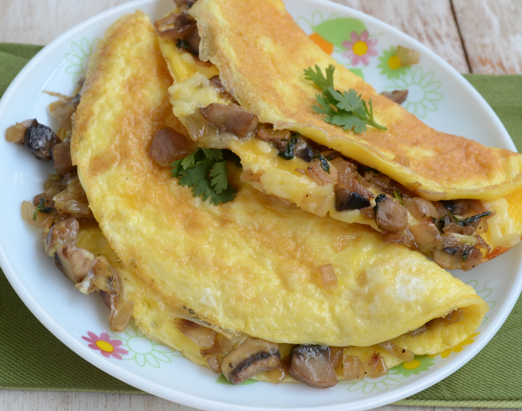 Mushroom and Cheese Omelette