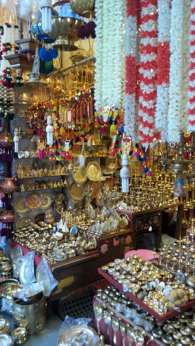 Stalls outside the temple