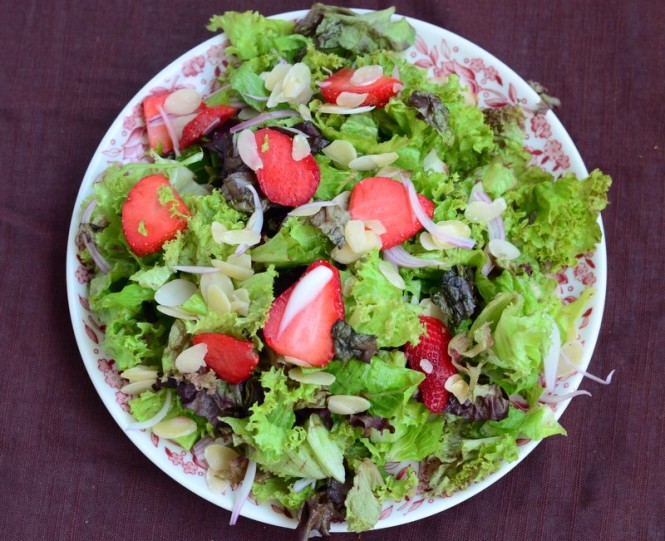 Strawberry Almond Salad