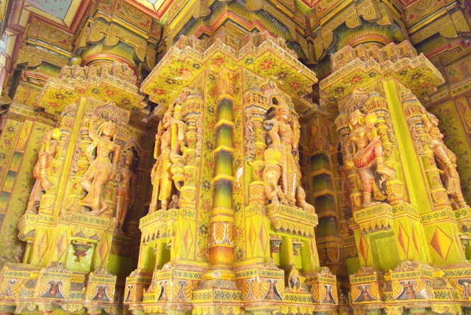 Interiors of Bandeshwar Temple in Bikaner
