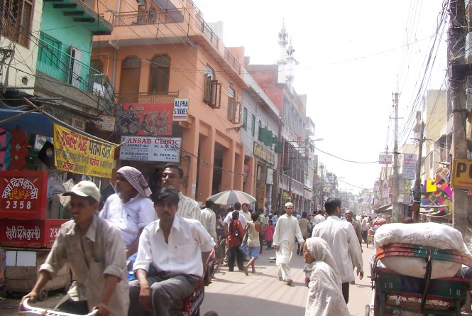 This is Chandni Chowk of Delhi