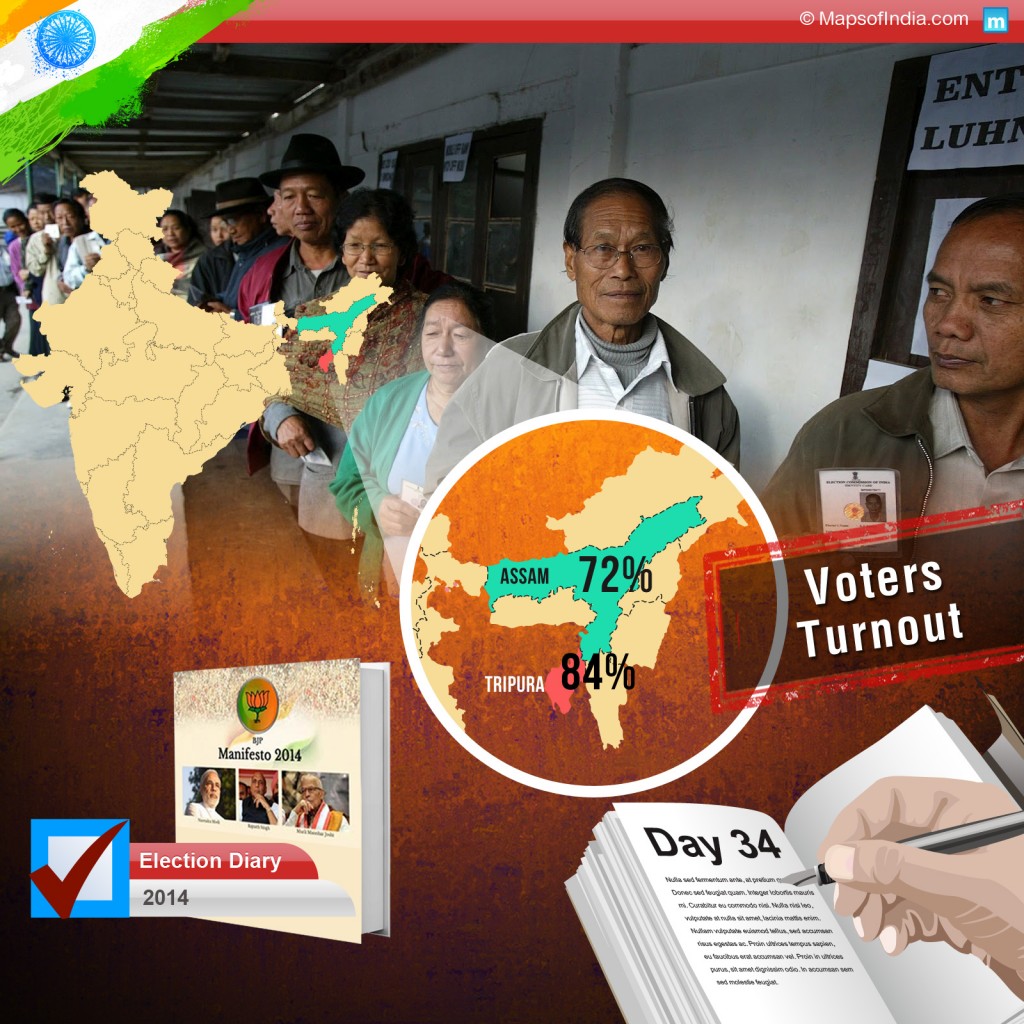 Phase one of Lok Sabha Elections 2014 started