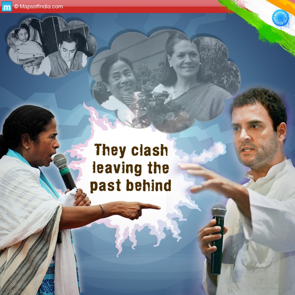 Mamata - Rahul - They Clash leaving the past behind