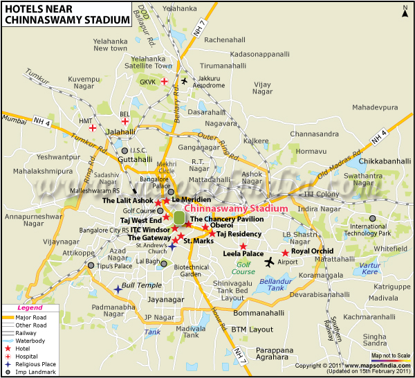 Hotels Near M.Chinnaswamy Stadium