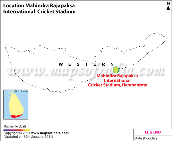 Mahindra Rajapaksa Stadium Location Map