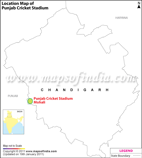 Punjab Cricket Stadium Location Map