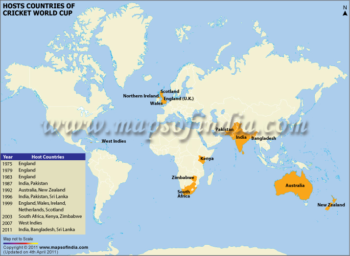 World Cup Hosted Countries