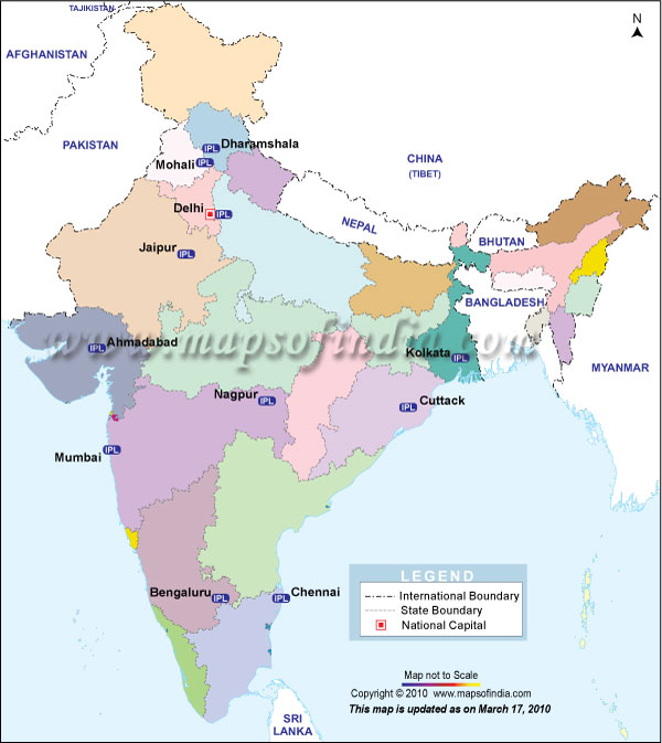 IPL 2010 Match Venues