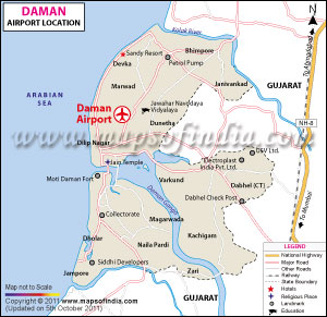 Daman and Diu Map