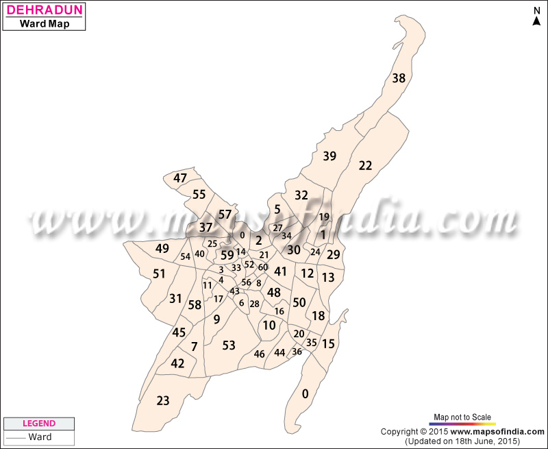 Dehradun Ward Map