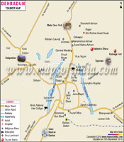 Dehradun Tourist Map