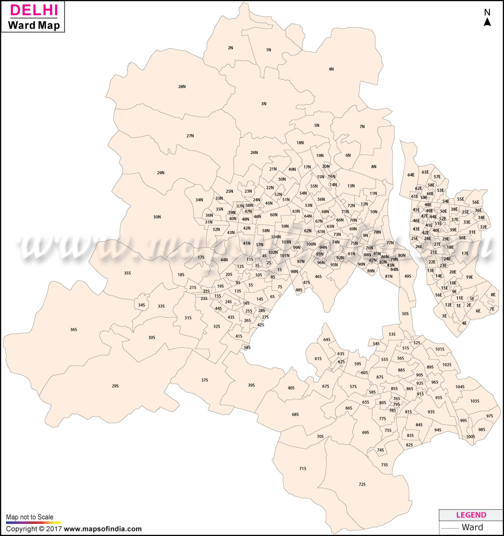 Delhi Ward Map