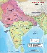 Khilji Dynasty Map