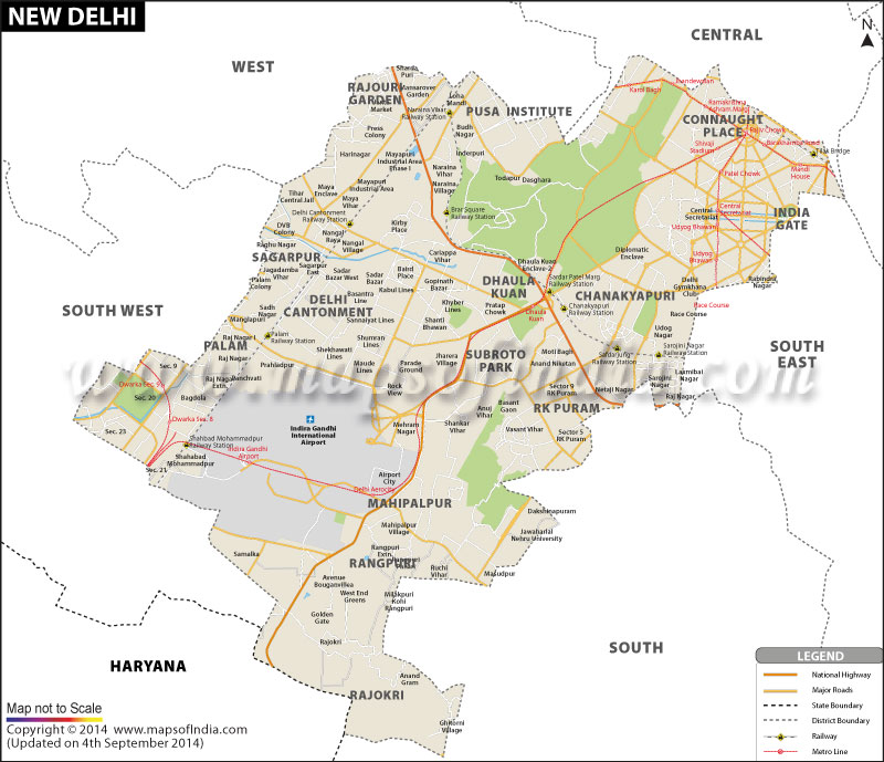 New Delhi Map