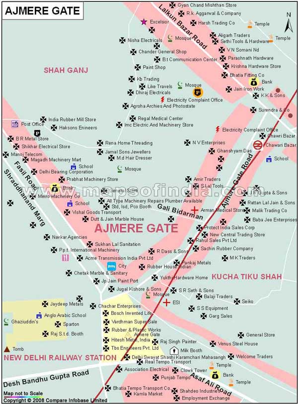 Ajmeri Gate Map