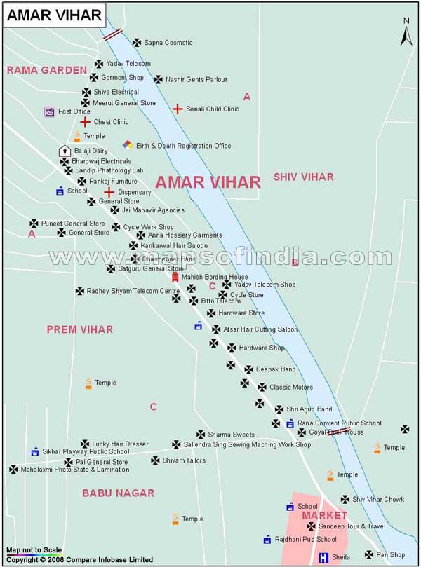 Amar Vihar Map