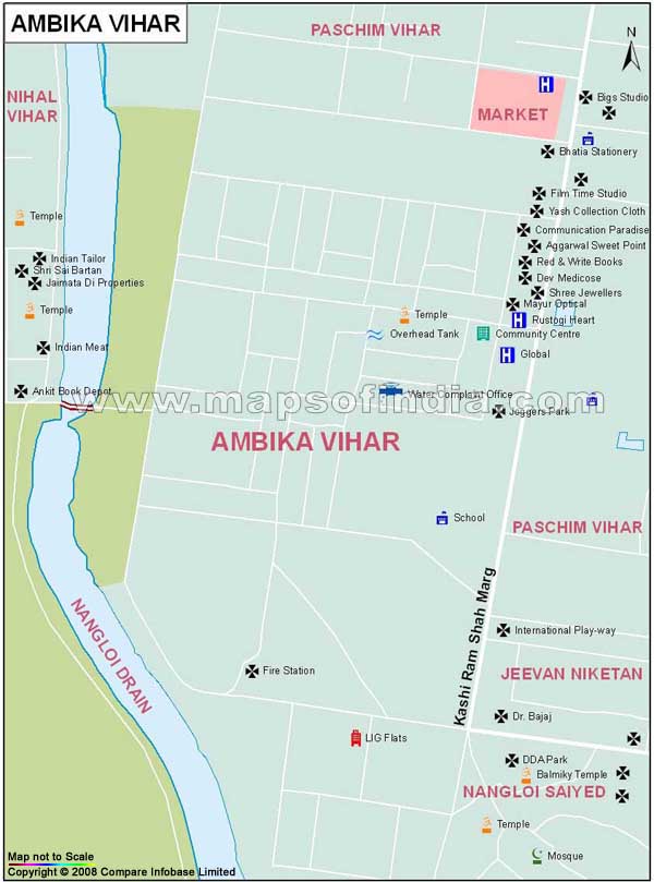 Ambika Vihar Map