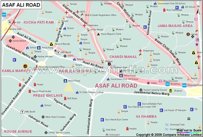 Asaf Ali Road Map