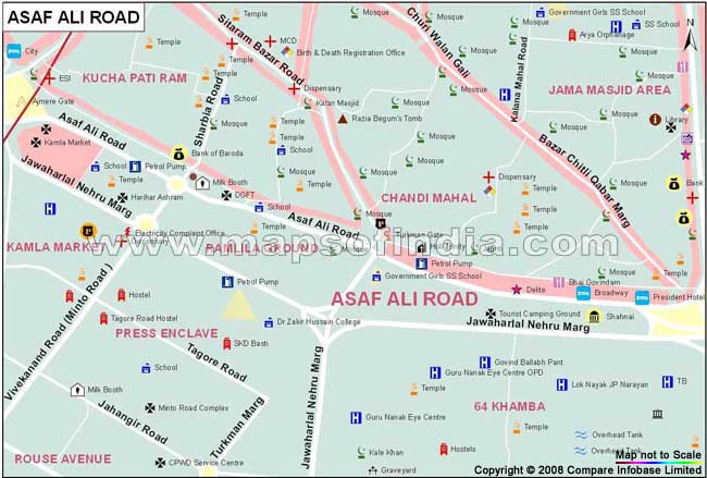 Asaf Ali Road Map
