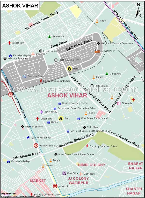 Ashok Vihar Map