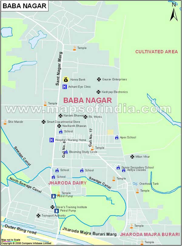 Baba Nagar Map