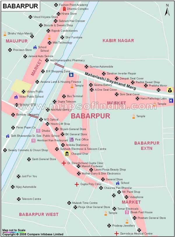 Babarpur Map