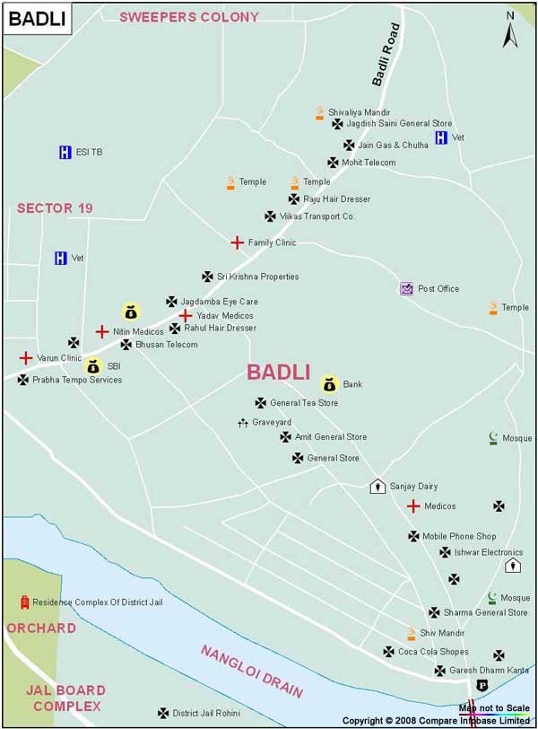 Badli Map