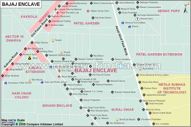 Bajaj Enclave Map