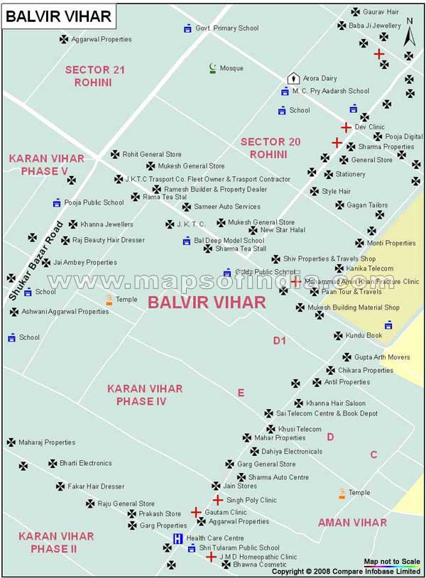 Balvir Vihar Map
