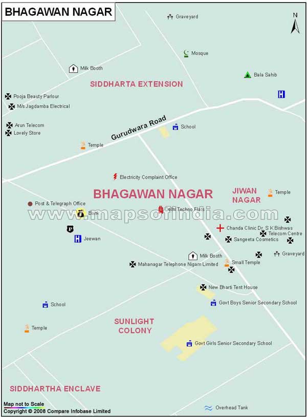Bhagawan Nagar Map