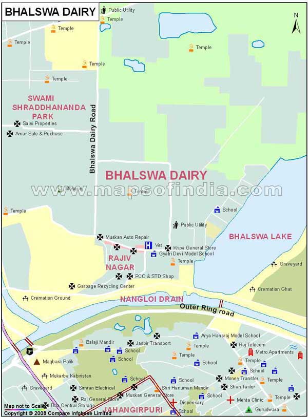 Bhalswa Dairy Map