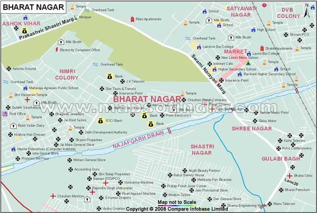 Bharat Nagar Map