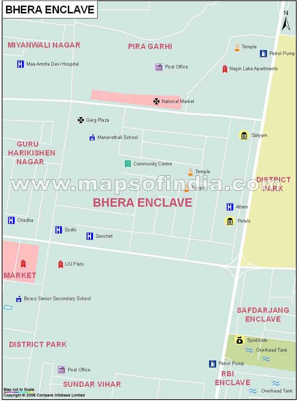 Bhera Enclave Map