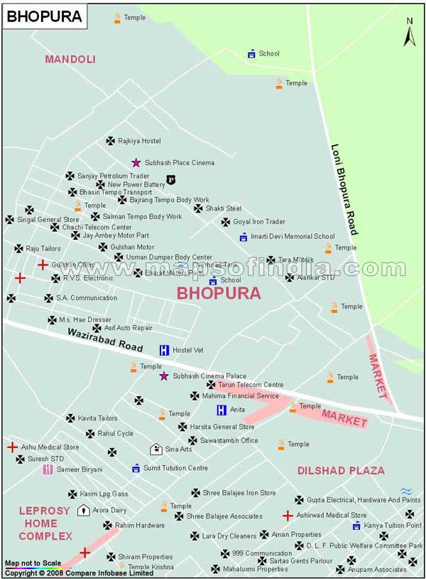 Bhopura Map