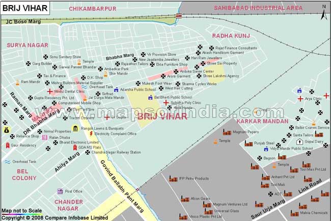 Brij Vihar Map