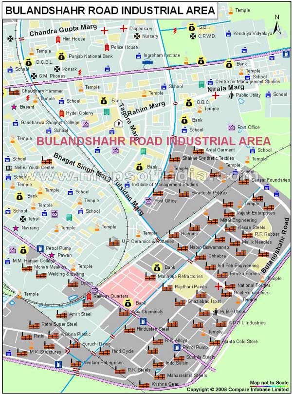Bulandshahr Road Industrial Area Map