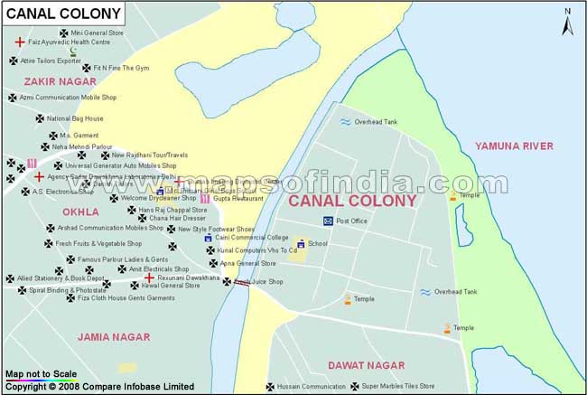 Canal Colony Map