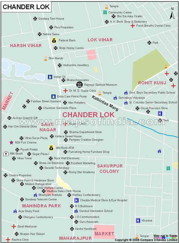 Chander Lok Map