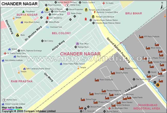 Chander Nagar Map