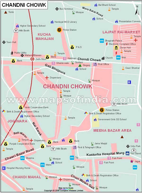 Chandni Chowk Map