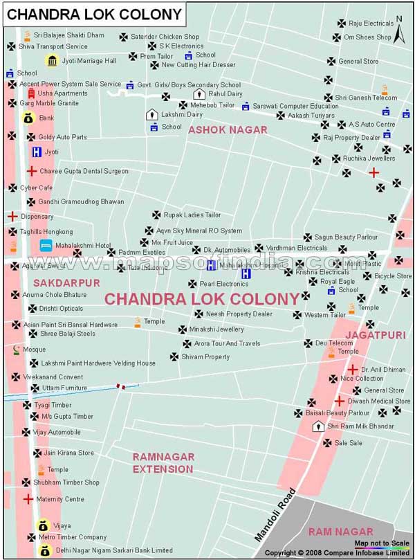Chandra Lok Colony Map