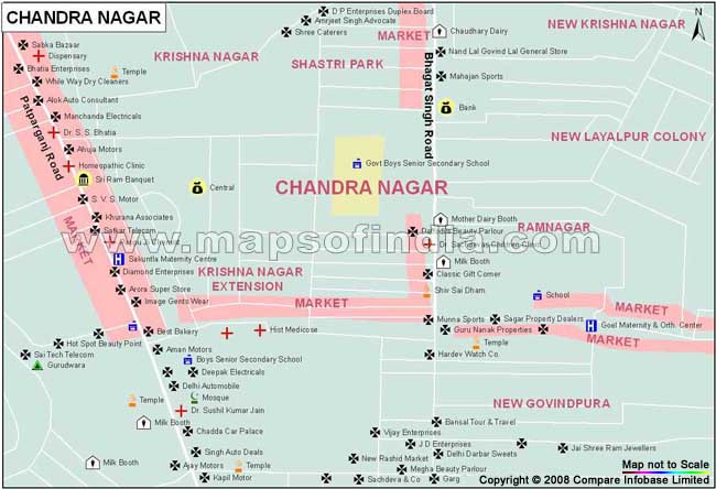 Chandra Nagar Map