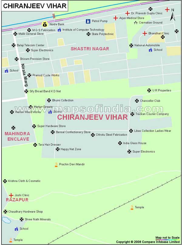Chiranjeev Vihar Map