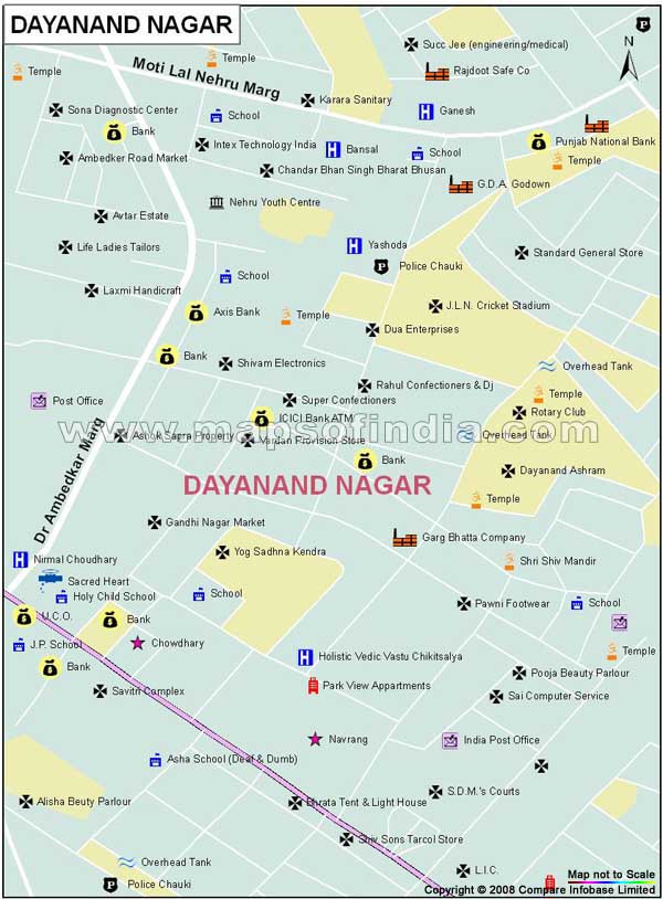 Dayanand Nagar Map