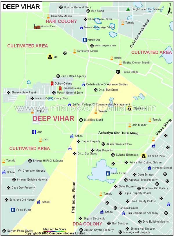 Deep Vihar Map